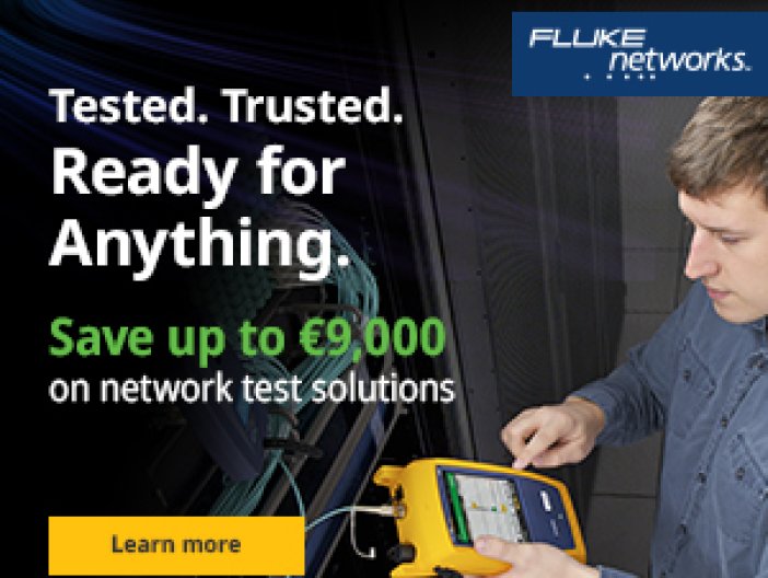 Fluke Networks promo - "Otestováno. Důvěryhodné. Připraveno na cokoli.“